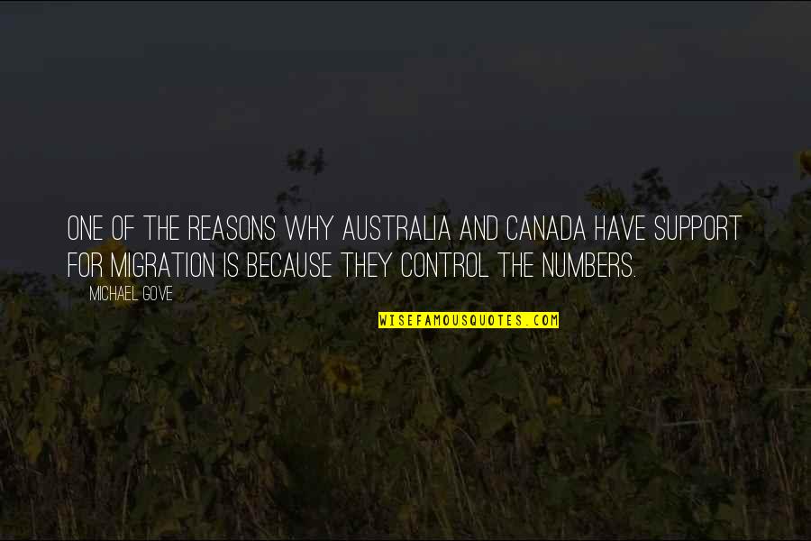 Gove Quotes By Michael Gove: One of the reasons why Australia and Canada