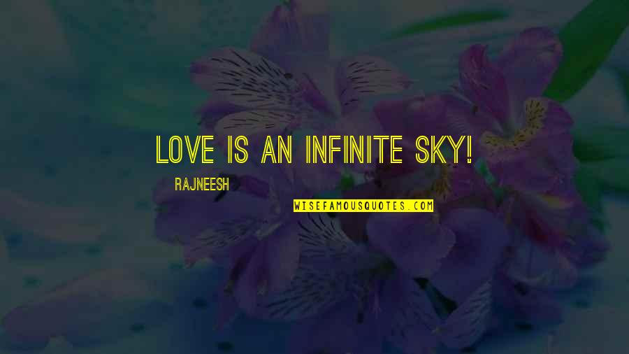 Government Financing Quotes By Rajneesh: Love is an infinite sky!