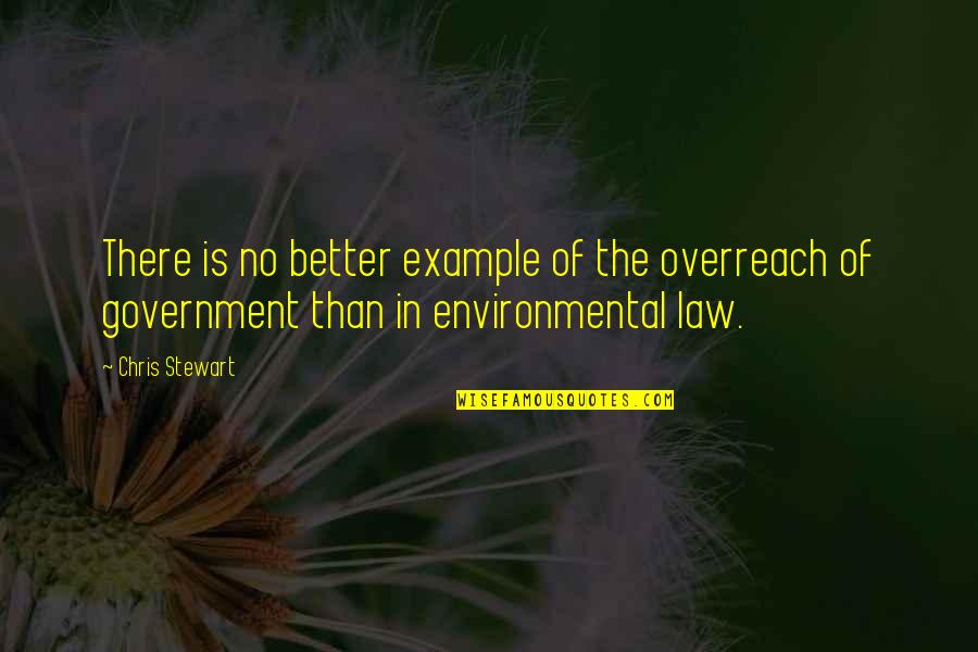 Government Law Quotes By Chris Stewart: There is no better example of the overreach