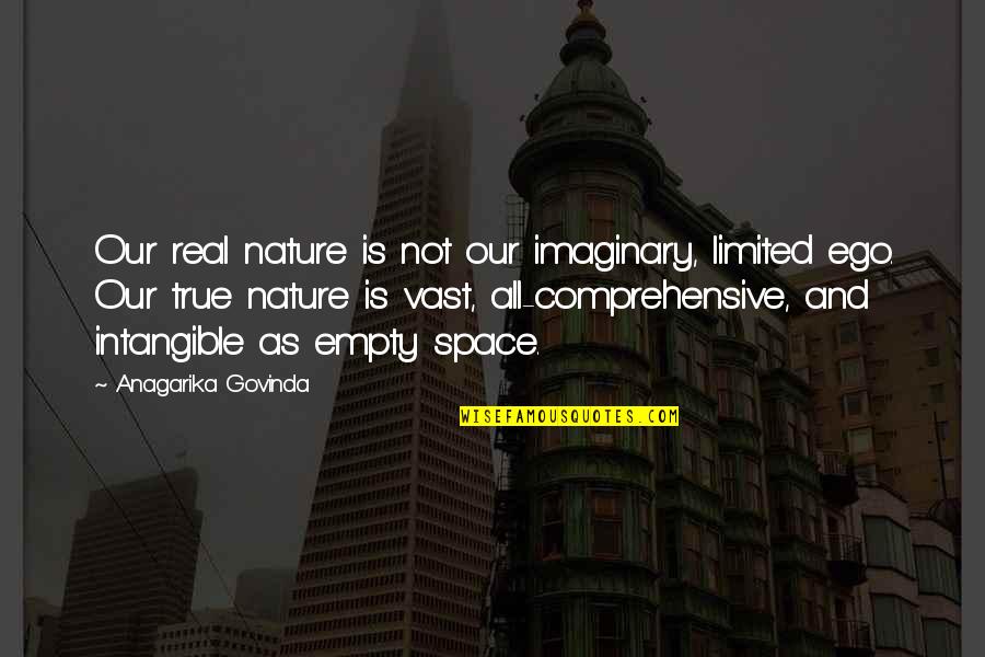 Govinda Quotes By Anagarika Govinda: Our real nature is not our imaginary, limited Govinda Quotes By Anagarika Govinda: Our real nature is not our imaginary, limited