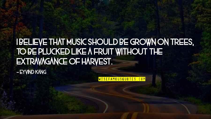 Gr Nstein Klettersteig Quotes By Eyvind Kang: I believe that music should be grown on Gr Nstein Klettersteig Quotes By Eyvind Kang: I believe that music should be grown on
