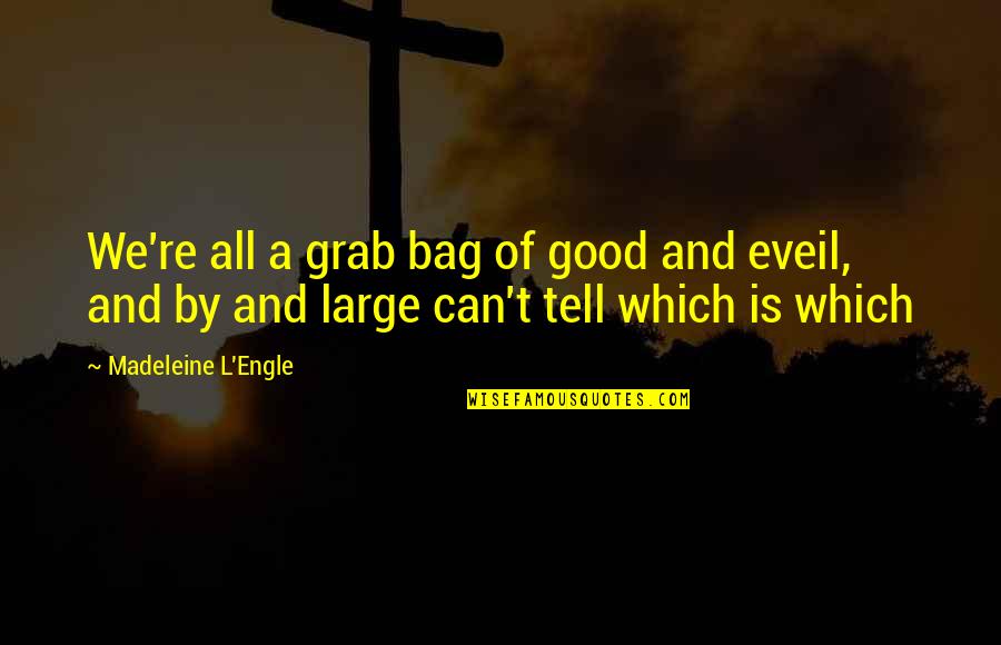 Grab Bag Quotes By Madeleine L'Engle: We're all a grab bag of good and