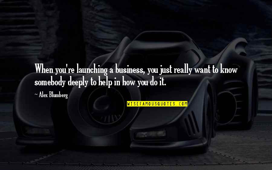 Grabinger Quotes By Alex Blumberg: When you're launching a business, you just really