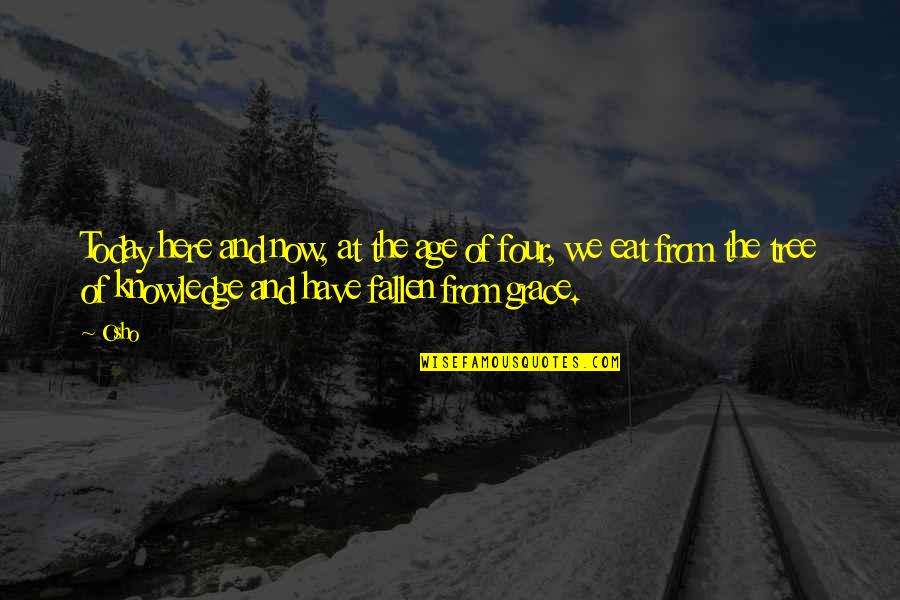 Grace For Today Quotes By Osho: Today here and now, at the age of