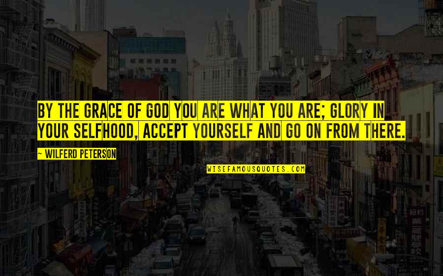 Grace From God Quotes By Wilferd Peterson: By the grace of God you are what