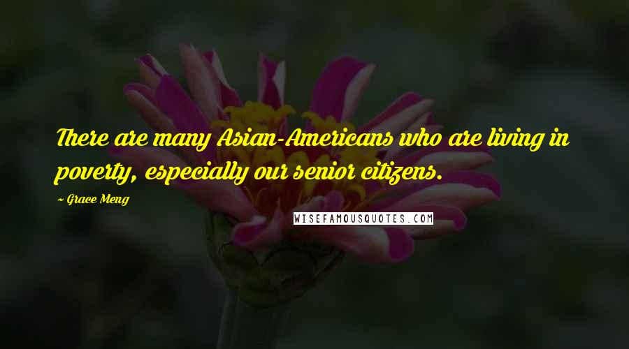 Grace Meng quotes: There are many Asian-Americans who are living in poverty, especially our senior citizens.