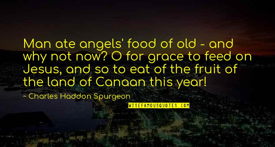 Grace O'malley Quotes By Charles Haddon Spurgeon: Man ate angels' food of old - and