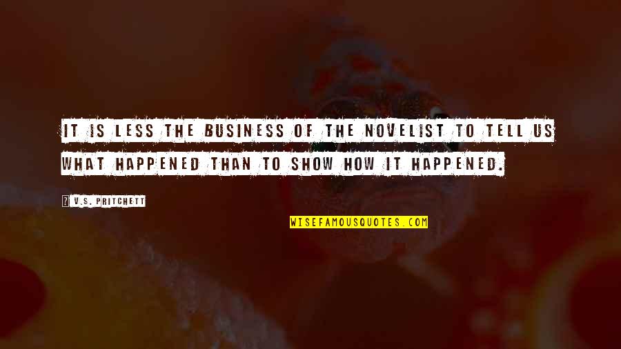 Graciana Sampietro Quotes By V.S. Pritchett: It is less the business of the novelist