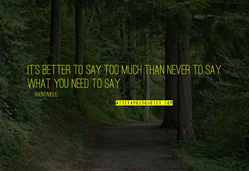 Grader Machine Quotes By Anonymous: It's better to say too much than never