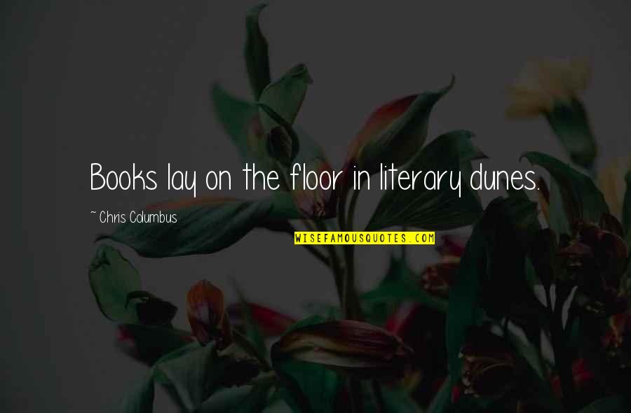 Graduating High School Soon Quotes By Chris Columbus: Books lay on the floor in literary dunes.