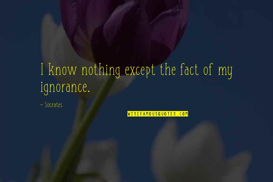 Graines Baumaux Quotes By Socrates: I know nothing except the fact of my