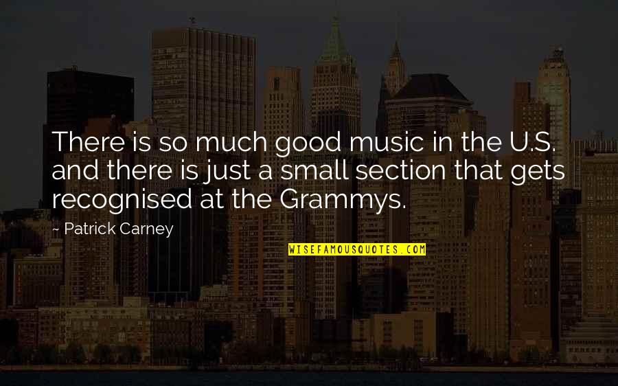 Grammys Quotes By Patrick Carney: There is so much good music in the Grammys Quotes By Patrick Carney: There is so much good music in the