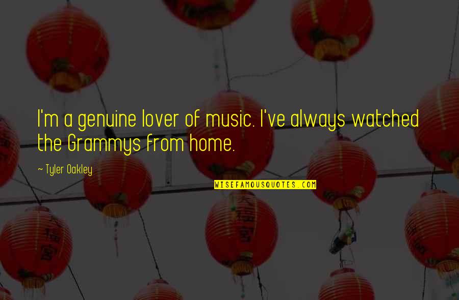 Grammys Quotes By Tyler Oakley: I'm a genuine lover of music. I've always
