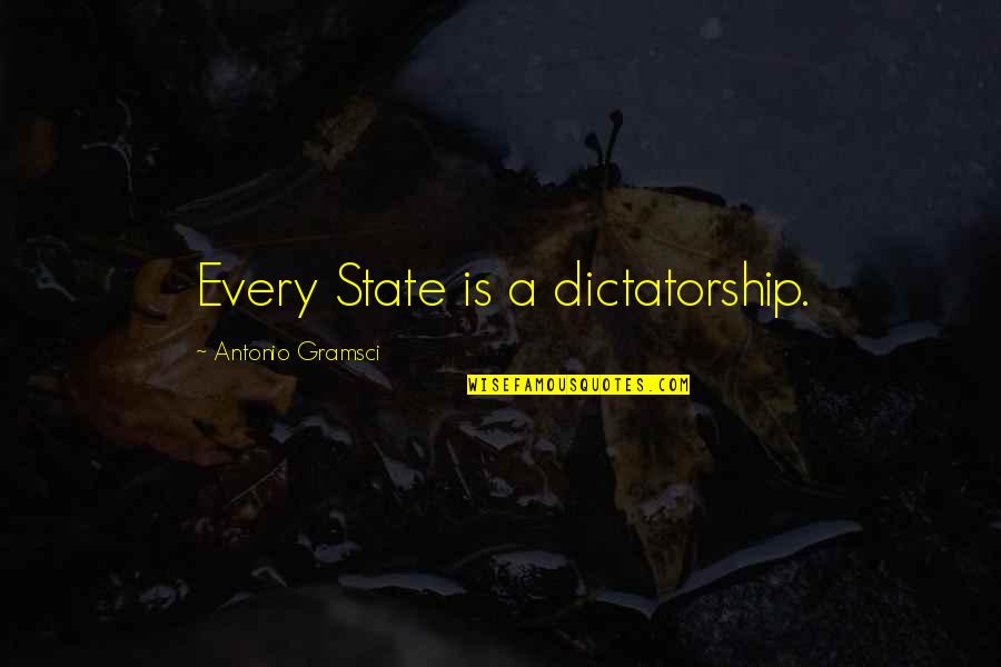 Gramsci Quotes By Antonio Gramsci: Every State is a dictatorship.