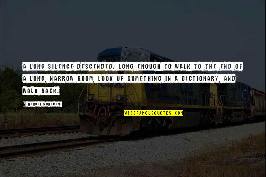 Granato Group Quotes By Haruki Murakami: A long silence descended. Long enough to walk Granato Group Quotes By Haruki Murakami: A long silence descended. Long enough to walk