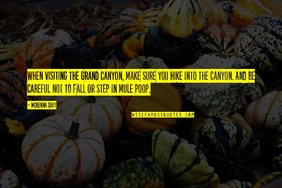Grand And Road Quotes By McKenna Shay: When visiting the Grand Canyon, make sure you Grand And Road Quotes By McKenna Shay: When visiting the Grand Canyon, make sure you