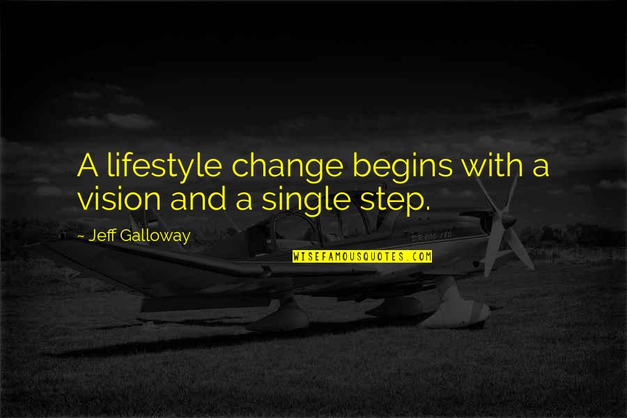 Granvalora Quotes By Jeff Galloway: A lifestyle change begins with a vision and Granvalora Quotes By Jeff Galloway: A lifestyle change begins with a vision and