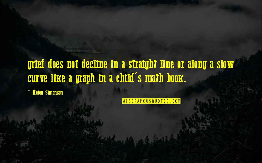 Graph Quotes By Helen Simonson: grief does not decline in a straight line