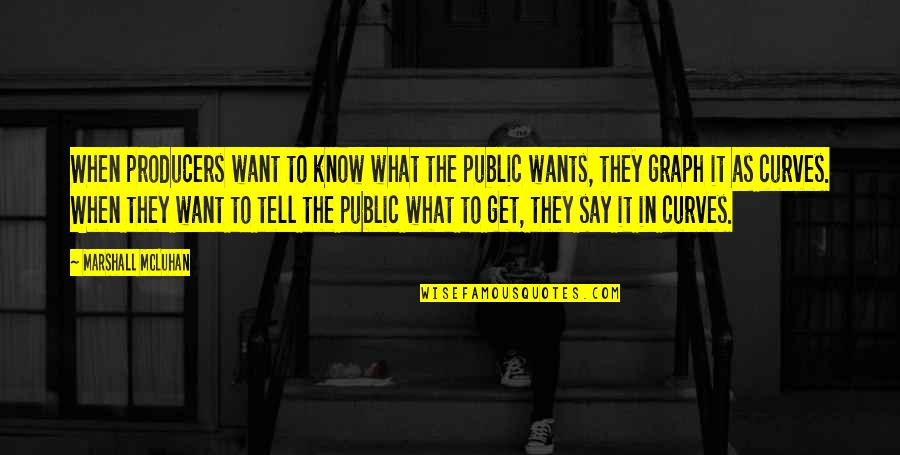 Graph Quotes By Marshall McLuhan: When producers want to know what the public