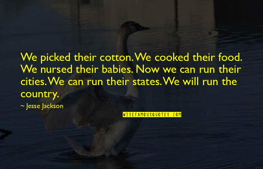 Grappige Herfst Quotes By Jesse Jackson: We picked their cotton. We cooked their food.