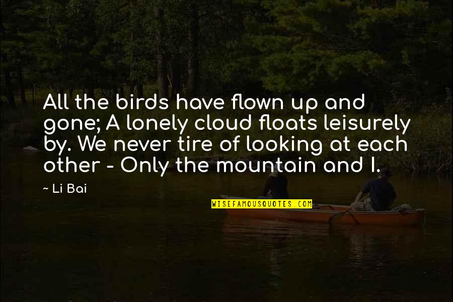 Grappige Pensioen Quotes By Li Bai: All the birds have flown up and gone;