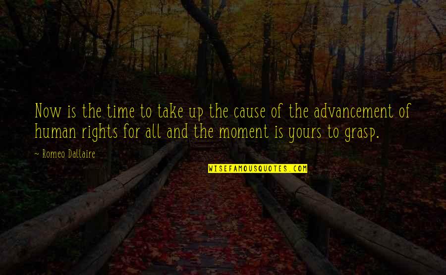 Grasp The Moment Quotes By Romeo Dallaire: Now is the time to take up the