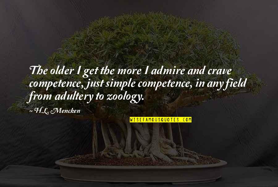 Gravenhorsts Quotes By H.L. Mencken: The older I get the more I admire Gravenhorsts Quotes By H.L. Mencken: The older I get the more I admire