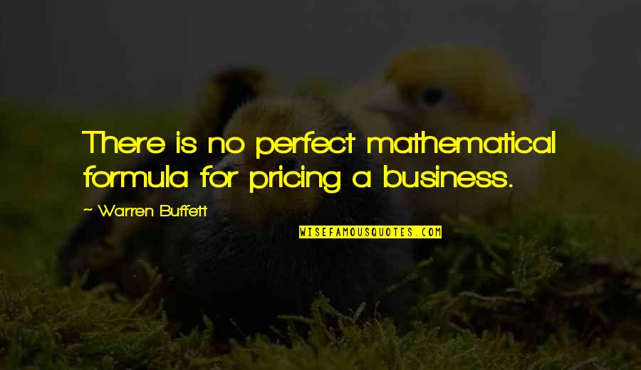Graypool Death Quotes By Warren Buffett: There is no perfect mathematical formula for pricing Graypool Death Quotes By Warren Buffett: There is no perfect mathematical formula for pricing