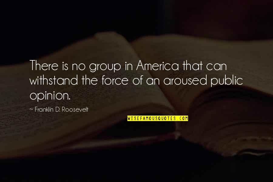 Greasier Quotes By Franklin D. Roosevelt: There is no group in America that can