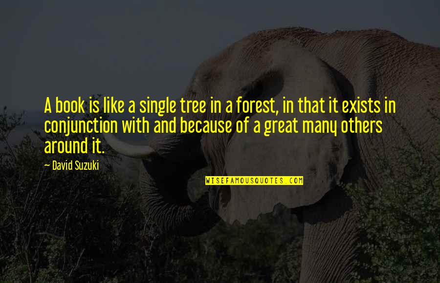 Great Book Of Quotes By David Suzuki: A book is like a single tree in