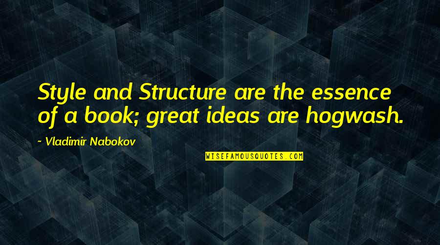 Great Book Of Quotes By Vladimir Nabokov: Style and Structure are the essence of a