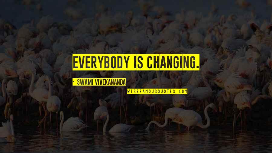 Great Christian Thinkers Quotes By Swami Vivekananda: Everybody is changing.