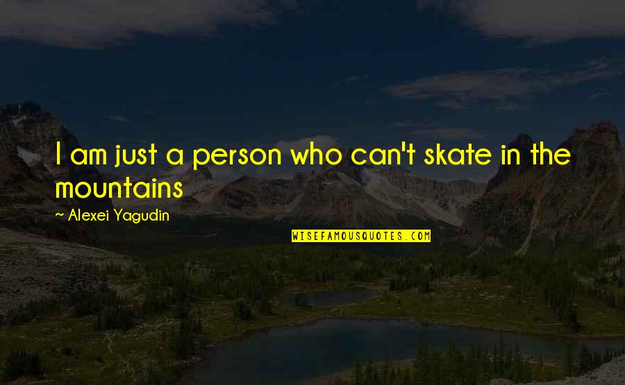 Great Cricket Sledging Quotes By Alexei Yagudin: I am just a person who can't skate