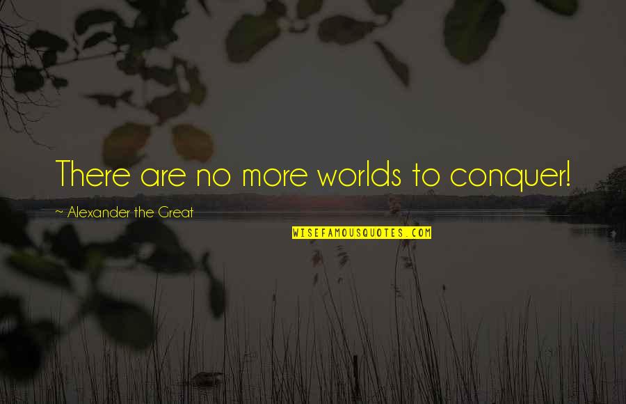 Great General Quotes By Alexander The Great: There are no more worlds to conquer!