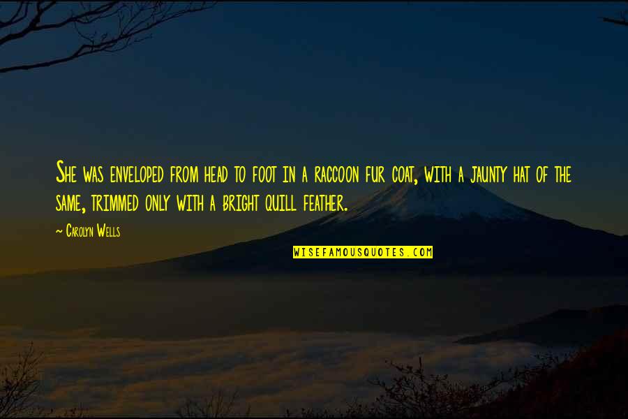Great Hearts Academy Quotes By Carolyn Wells: She was enveloped from head to foot in Great Hearts Academy Quotes By Carolyn Wells: She was enveloped from head to foot in