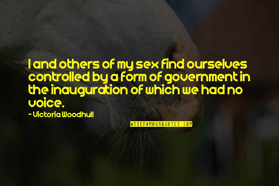 Great Linebacker Quotes By Victoria Woodhull: I and others of my sex find ourselves