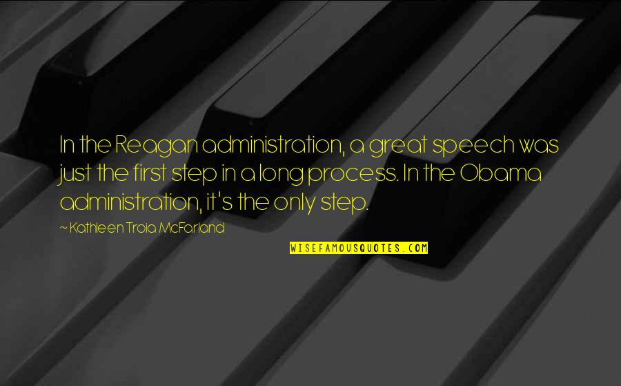 Great Long Quotes By Kathleen Troia McFarland: In the Reagan administration, a great speech was