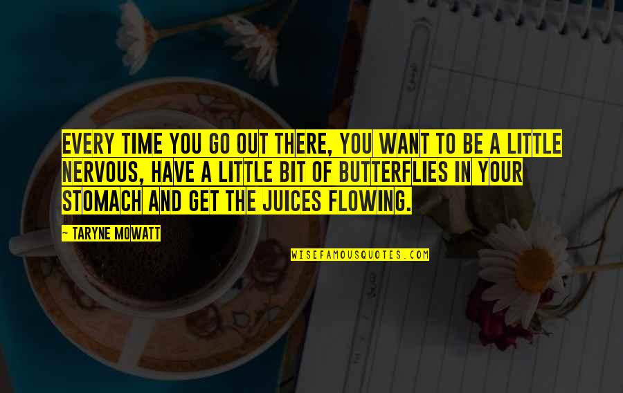 Great Reminiscent Quotes By Taryne Mowatt: Every time you go out there, you want