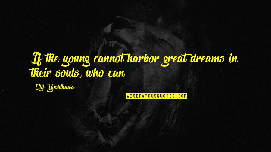 Great Souls Quotes By Eiji Yoshikawa: If the young cannot harbor great dreams in