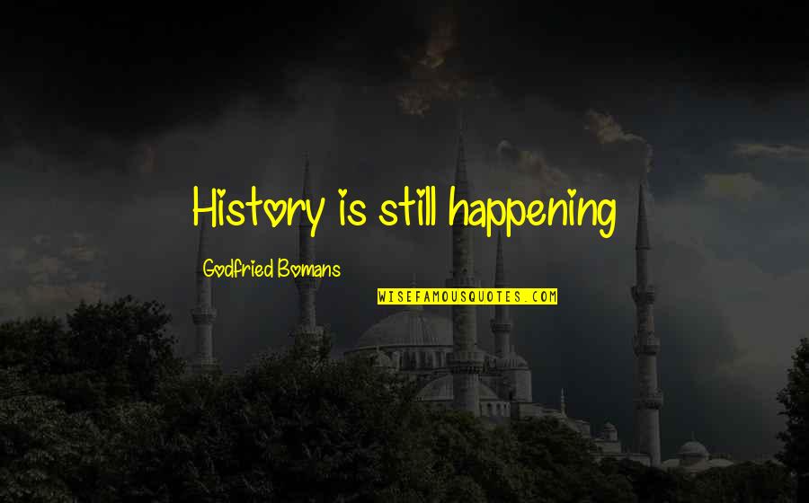 Great Video Game Quotes By Godfried Bomans: History is still happening