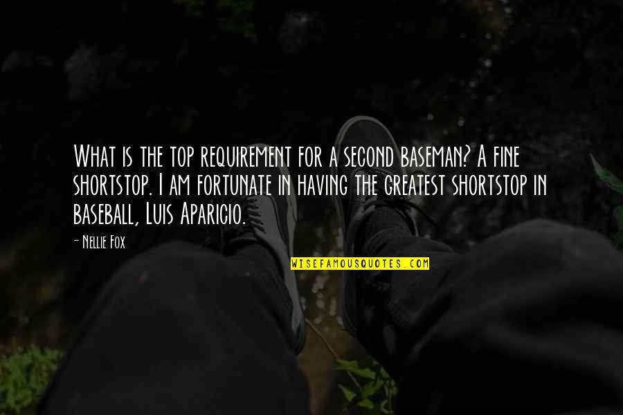 Greatest Baseball Quotes By Nellie Fox: What is the top requirement for a second