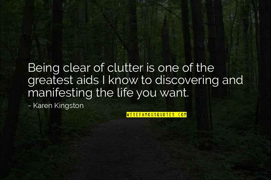 Greatest Of Life Quotes By Karen Kingston: Being clear of clutter is one of the Greatest Of Life Quotes By Karen Kingston: Being clear of clutter is one of the