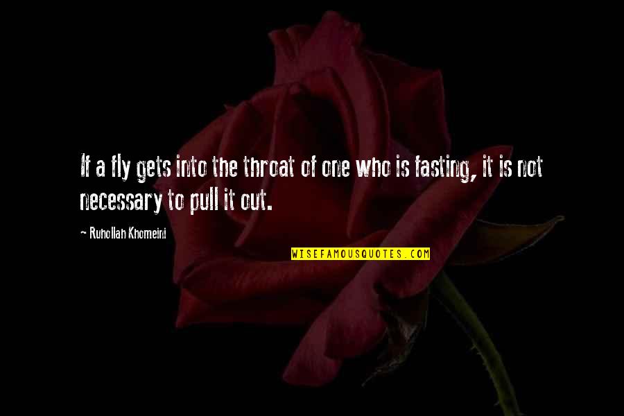 Greatest Truth Never Told Quotes By Ruhollah Khomeini: If a fly gets into the throat of