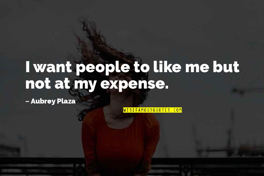 Greatness Of Nature Quotes By Aubrey Plaza: I want people to like me but not