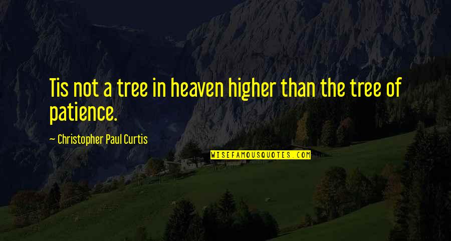 Greatwriter Quotes By Christopher Paul Curtis: Tis not a tree in heaven higher than