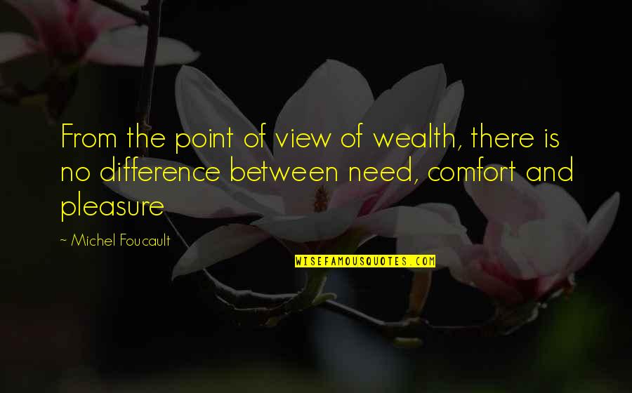 Greed And Need Quotes By Michel Foucault: From the point of view of wealth, there