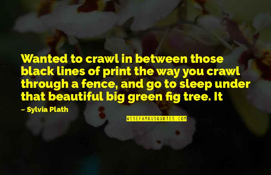 Green Is Beautiful Quotes By Sylvia Plath: Wanted to crawl in between those black lines Green Is Beautiful Quotes By Sylvia Plath: Wanted to crawl in between those black lines