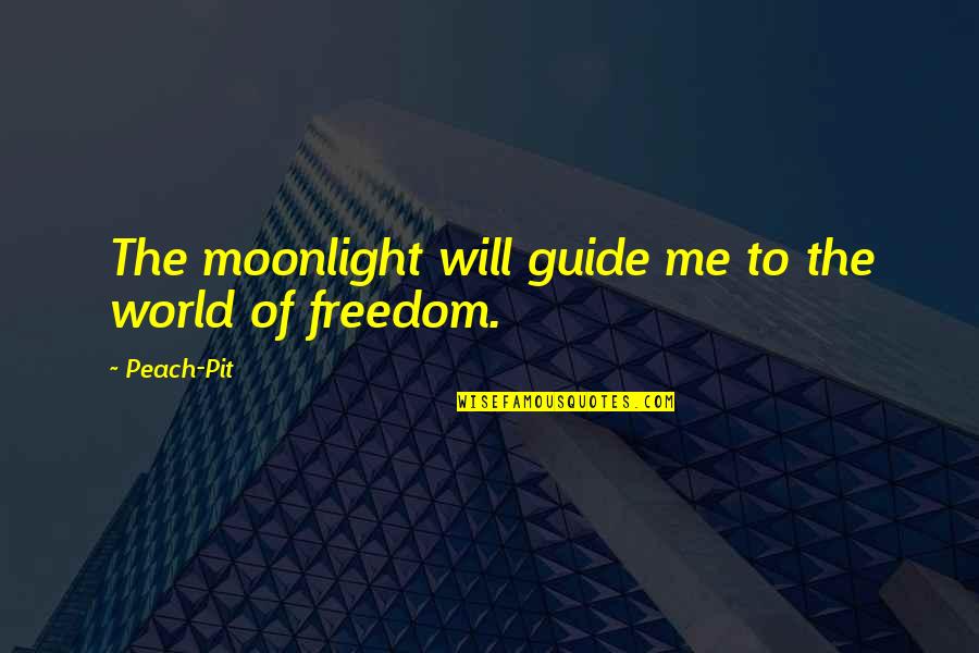 Greenawalts Snake Quotes By Peach-Pit: The moonlight will guide me to the world