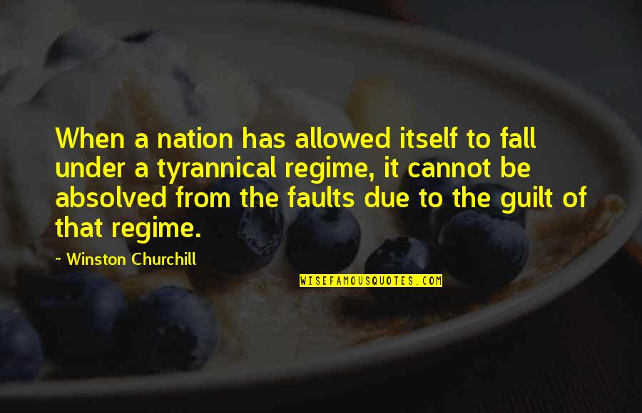 Greenie And Alan Quotes By Winston Churchill: When a nation has allowed itself to fall Greenie And Alan Quotes By Winston Churchill: When a nation has allowed itself to fall