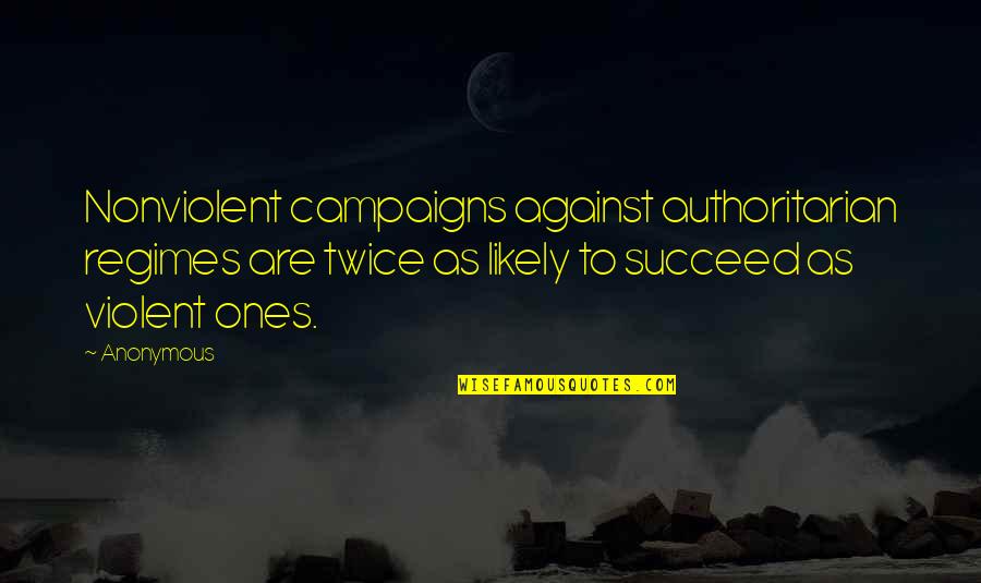 Greeting Good Evening Quotes By Anonymous: Nonviolent campaigns against authoritarian regimes are twice as Greeting Good Evening Quotes By Anonymous: Nonviolent campaigns against authoritarian regimes are twice as